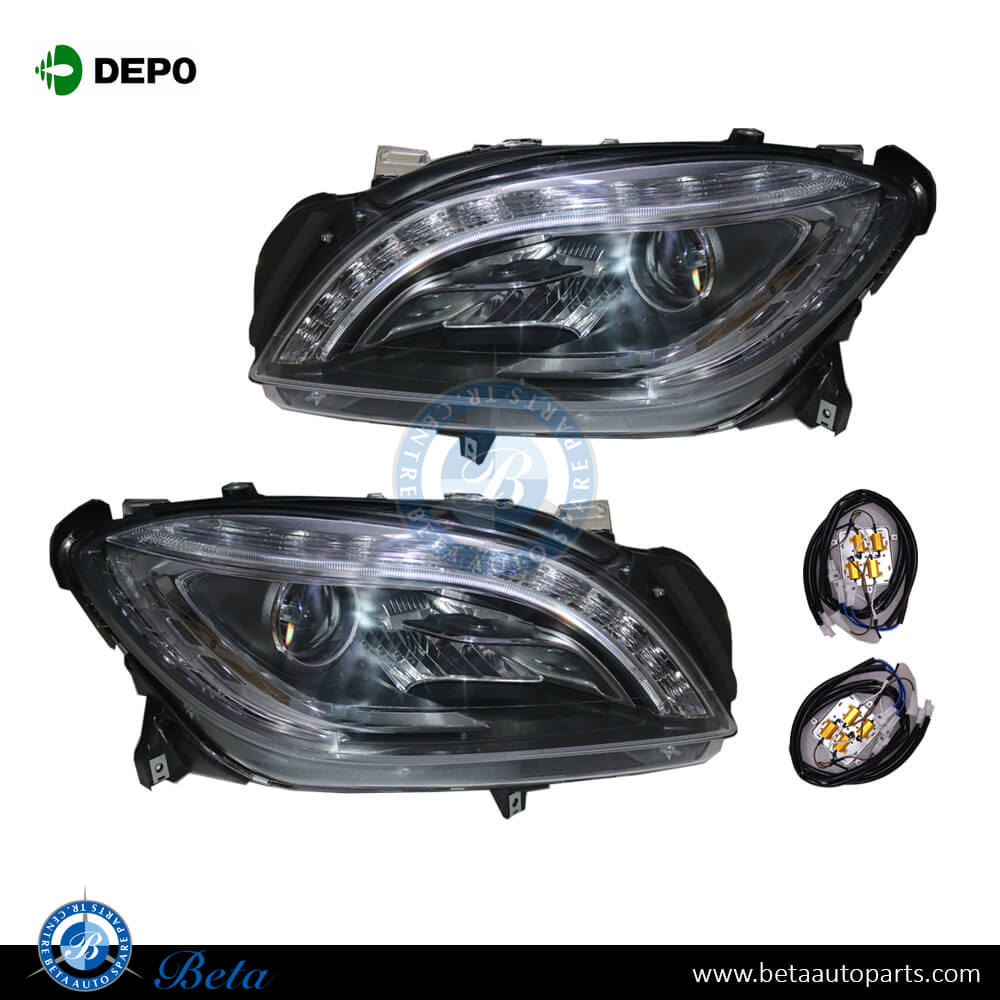 Headlamp Upgrade From Normal To Xenon Look for Mercedes ML-Class W166 2012-2014 models Headlamp Upgrade From Normal To Xenon Look for Mercedes ML-Class W166 2012-2014 models